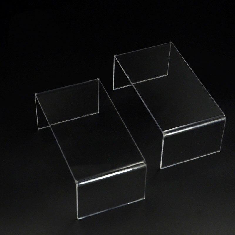 3Mm Acrylic U-Shaped Transparent Display Rack Stand Counter Bracket Tray Shelf Cosmetics Organization Clear Showcase Cup Cake