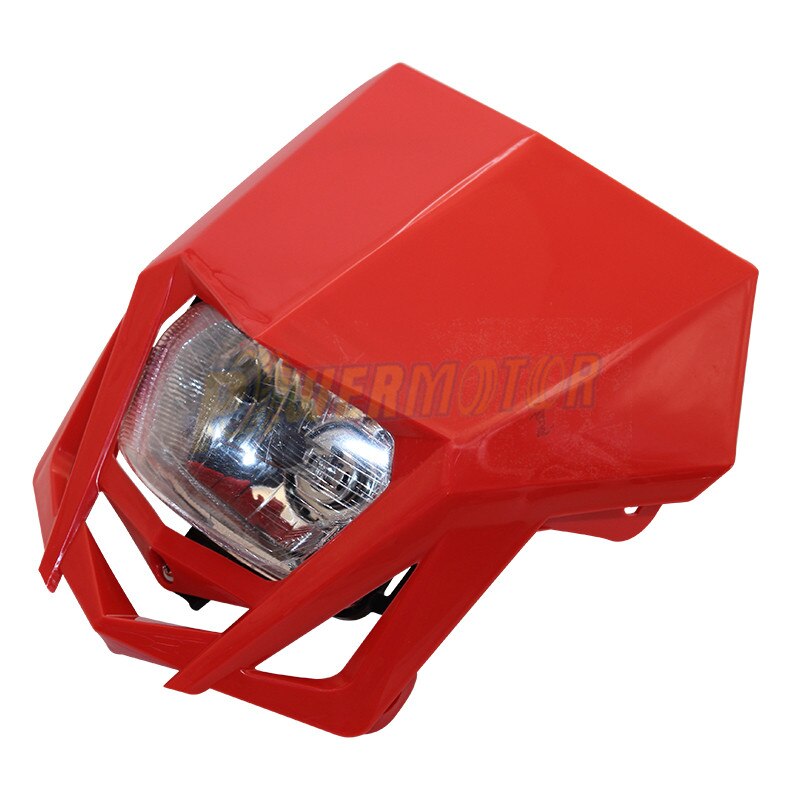 Motorrad Scheinwerfer Verkleidung Universal- Dual Sport Motorrad Scheinwerfer Schmutz Fahrrad Kopf Lampe Moto-Cross für HONDA XR CRF 150 230