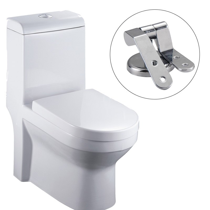 1 sæt praktisk badeværelse zinklegering toiletsædehængsler toiletdækselhængsel med skruefittings hardware tilbehør 10*4*3cm