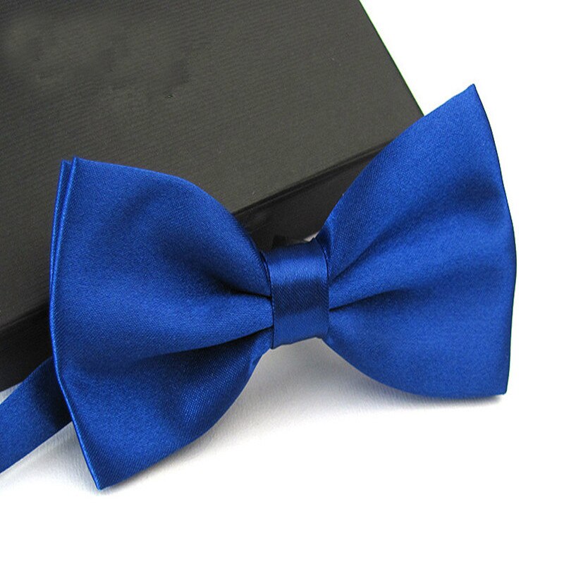 Pajarita de esmoquin a la para hombre, pajaritas de mariposa para hombres, bodas, bordeus, negro/Blanco/plata/champán/azul marino/rosa/azul: Blue