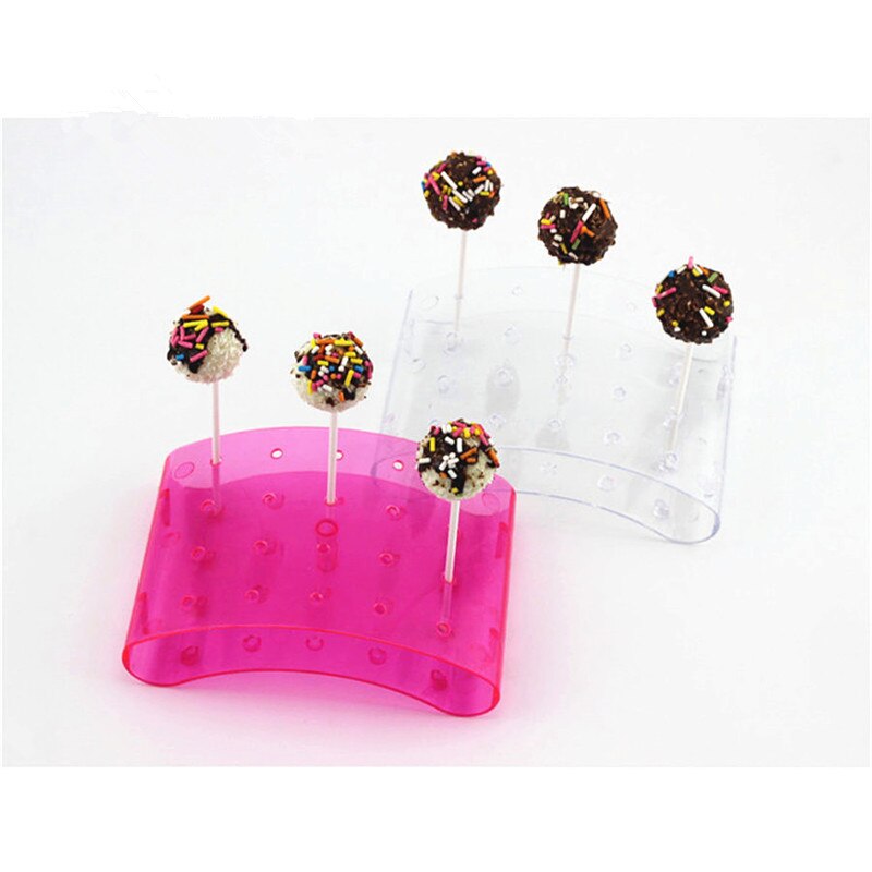 20 Gaten Cake Pop Lolly Stand Display Houder Bases Plank Diy Bakken Gereedschappen U-vormige Display Diy Bakvormen Taart Planken