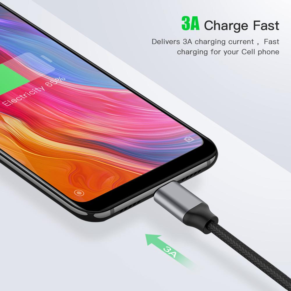 USB C zu USB C Typ C Kabel Stecker-stecker 3A PD Schnelle Lade Daten Ladegerät Kabel