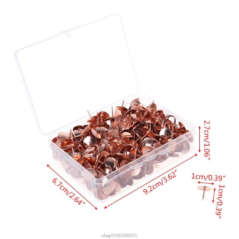 400pcs Metal Thumbtack Drawing Pins Pushpin Cork Board Photo Wall Map Markers Office Supply Ja21 21