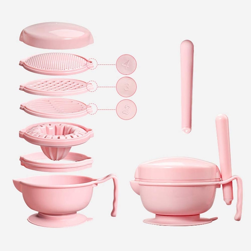 Baby Food Supplement Grinder Manual Food Grinding Bowl Food Supplement Fruit Puree Vegetable Cooking Machine Baby Food Supplemen