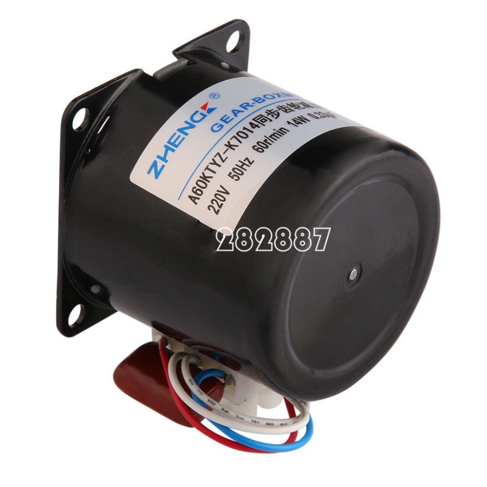 A60KTYZ gear vermindering synchrone motor/AC synchrone permanente magneet motor 220 v 14 w