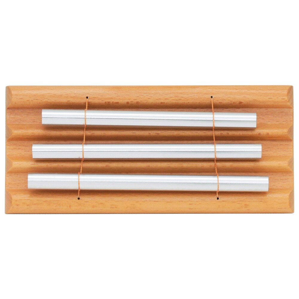 6.9" 3 Wind chimes Learning instrument Chime Silver wood Percussion Instrument Meditation Chime wind bell