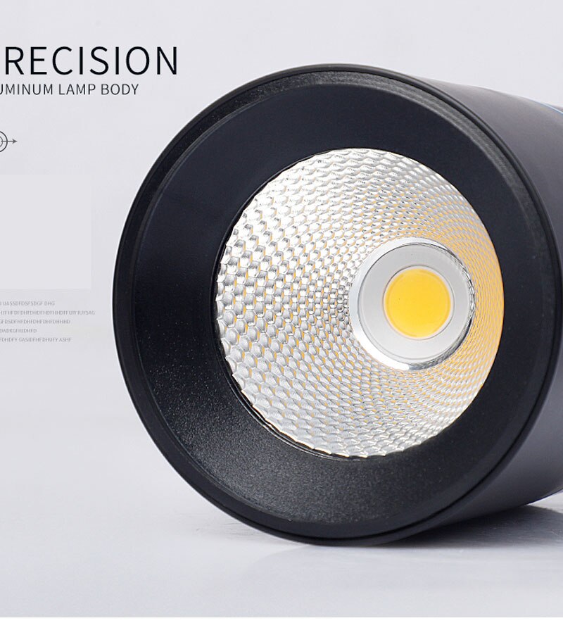 Zwart en wit lichaam LED Plafond Spot Verlichting 7W 10W 12W 15W LED cob Downlight Oppervlak gemonteerd voor Voor Keuken Badkamer Licht