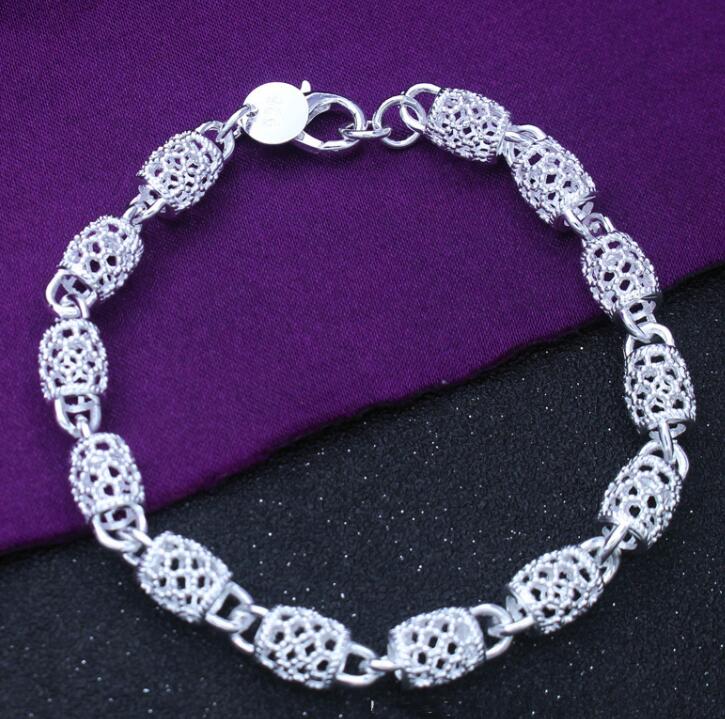 wedding women Heart cute silver color chain Bracelet classic jewelry LH001: LH040