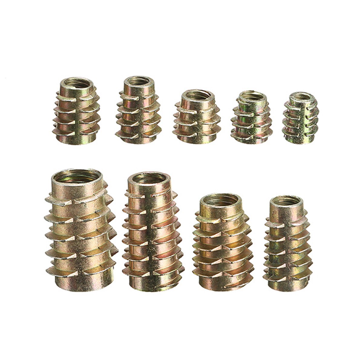 M4 M5 M6 M8 M10 Hex Drive Screw In TYPE E Threaded Insert Nuts Furniture Bushing