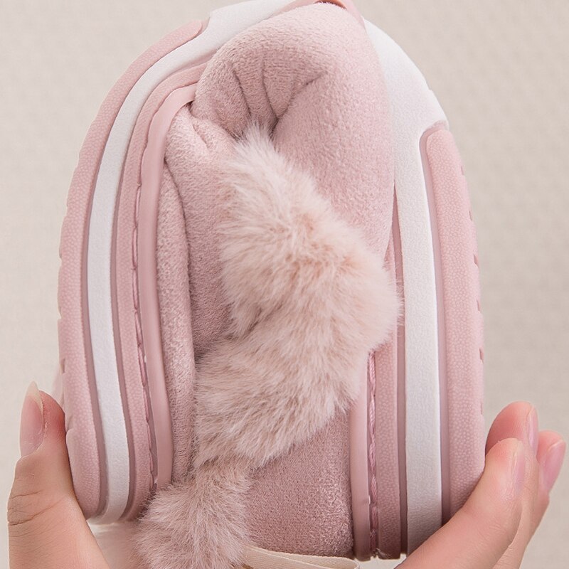 Hausschuhe hause männer schuhe Plattform hausschuhe warm Halten Männlichen hausschuhe nicht-Unterhose paar baumwolle schuhe Winter Weiche Hausschuhe
