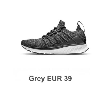 Zapatillas Xiaomi Sneaker 2 Mijia, zapatillas para correr, zapatillas deportivas uni-moulding con absorción de impacto, sistema de bloqueo de espina de pescado, amplificador de tejido elástico para hombres: Grey EUR39