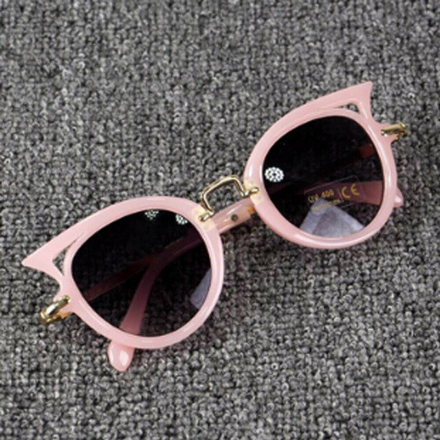 Gafas de sol gradientes para niños pequeños, lentes Vintage de gran tamaño, protección de seguridad: Rosa
