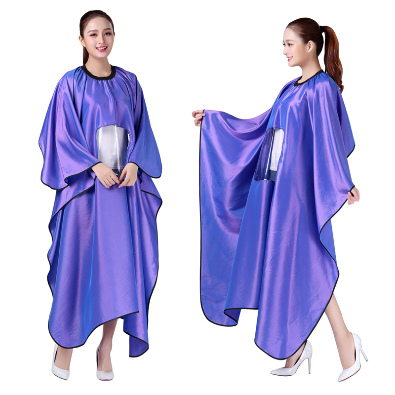 Salon Waterproof Haircut Cape With Visible Window Hair Dyeing Perming Styling Hairdresser Hairdressing Apron Cape