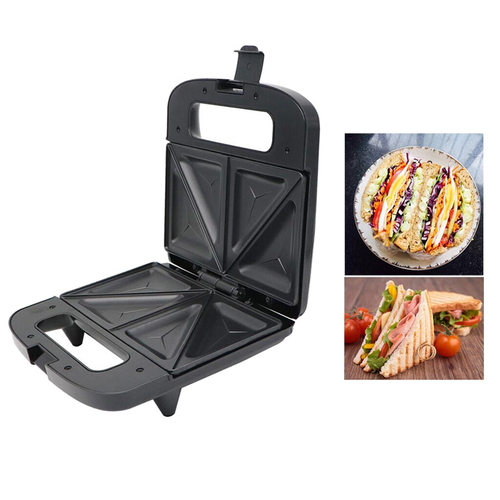 Petit déjeuner grillé Sandwich Panini fabricant Grill presse 750W antiadhésif noir ue Plug Sandwich fabricant