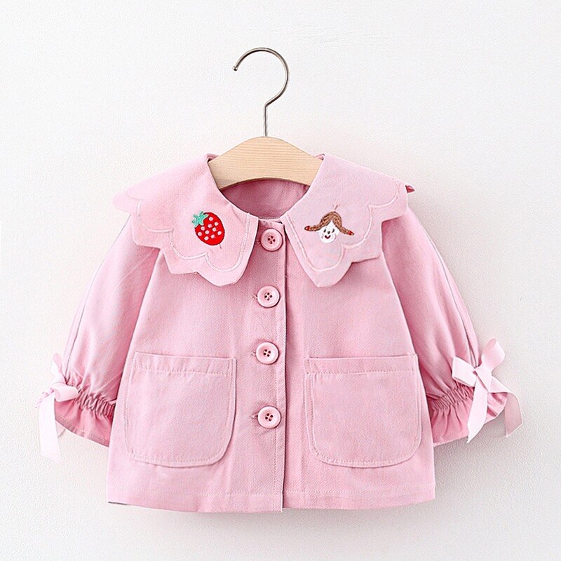 Outono inverno nova menina roupas outfit hoodie blusão jaqueta casacos para bebê menina roupas topos crianças outerwear: Rosa / 4T ( 3-4 years )