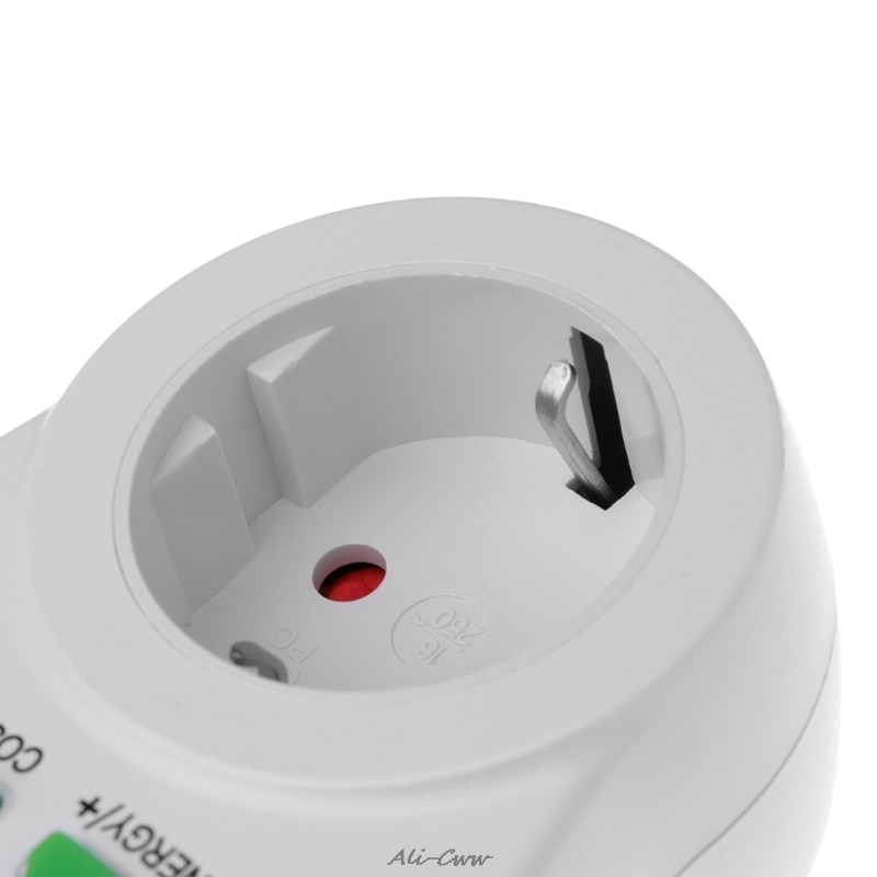 Large LCD EU Digital Meter Voltage Wattmeter Power Electricity Consumption Analyzer Digital Meter Measure voltage