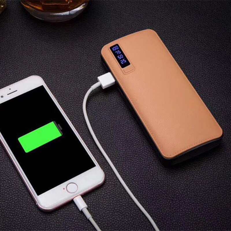 Powerbank – chargeur de batterie externe 50000mah, Power Bank Portable pour huawei i13 i8, Triple USB, affichage numérique, lampe de poche