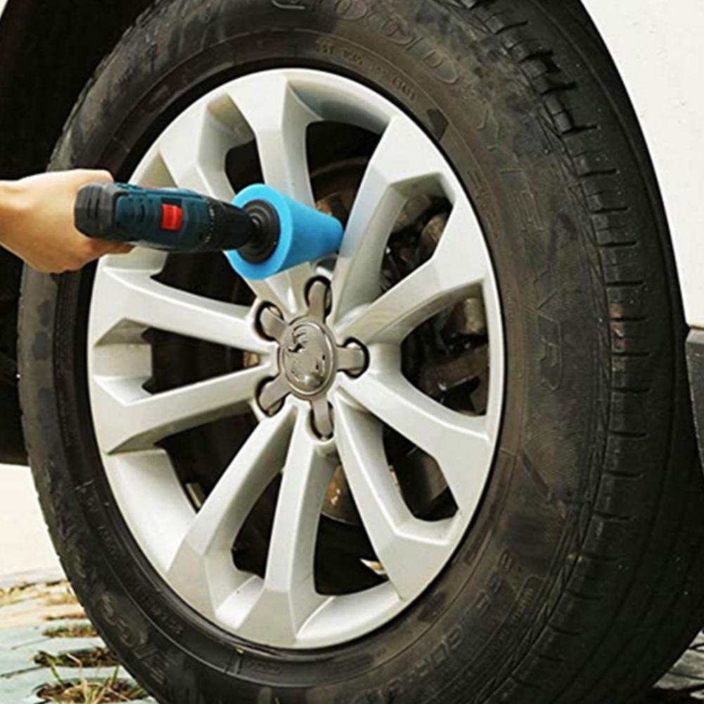 Car Polisher Tyres Wheel Wheel Hub Tool Burnishing Foam Sponge Polishing Pad Polishing Machine Cone-shape Wheel Hubs Disk