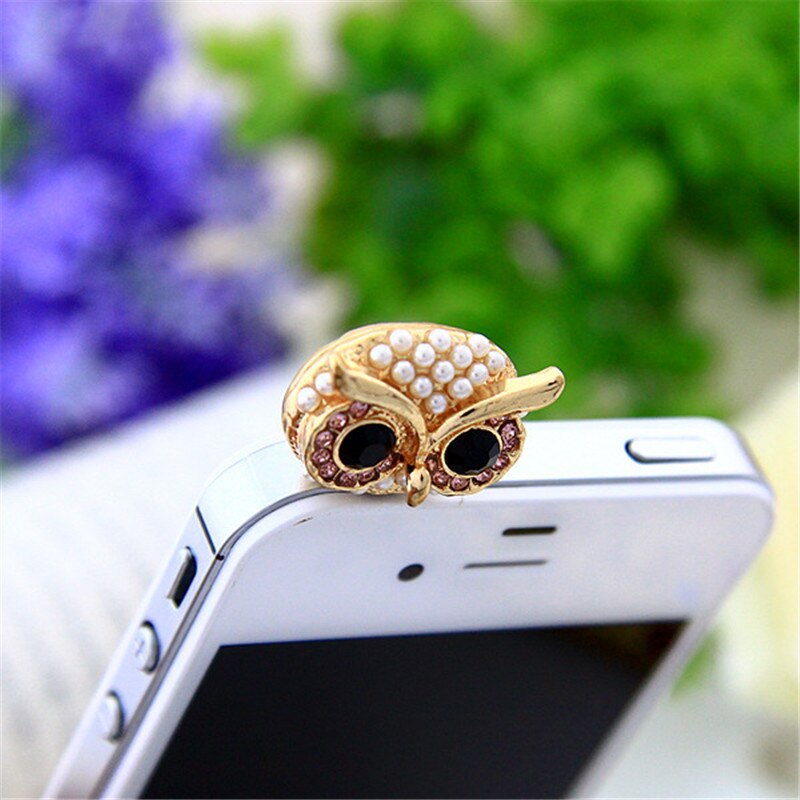 Owl-tapón antipolvo para auriculares iPhone y Samsung, conector Jack de 3,5mm, accesorios para teléfono