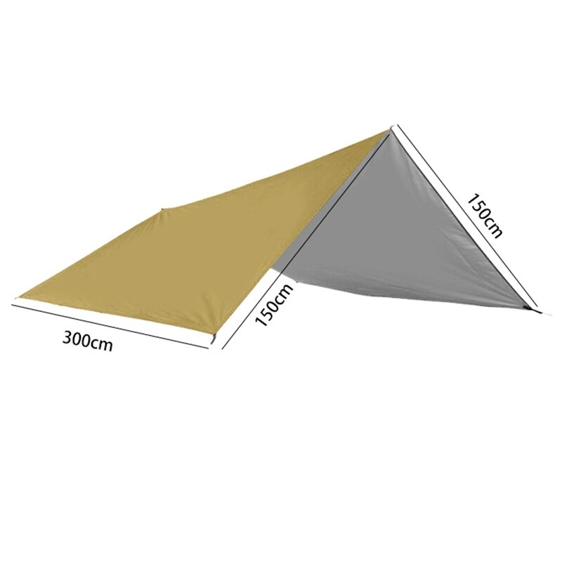 3X Rain Fly Tent Tarp Waterproof Oxford Shelter Lightweight for Outdoor Camping Hammock Tent Garden Awning Canopy