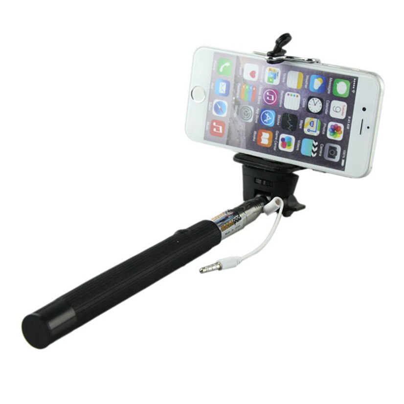 Selfie Monopod Uitschuifbare Stok Kabel Nemen Pole Handheld Houder W/Remote Knop Mosunx Futural Digitale F25