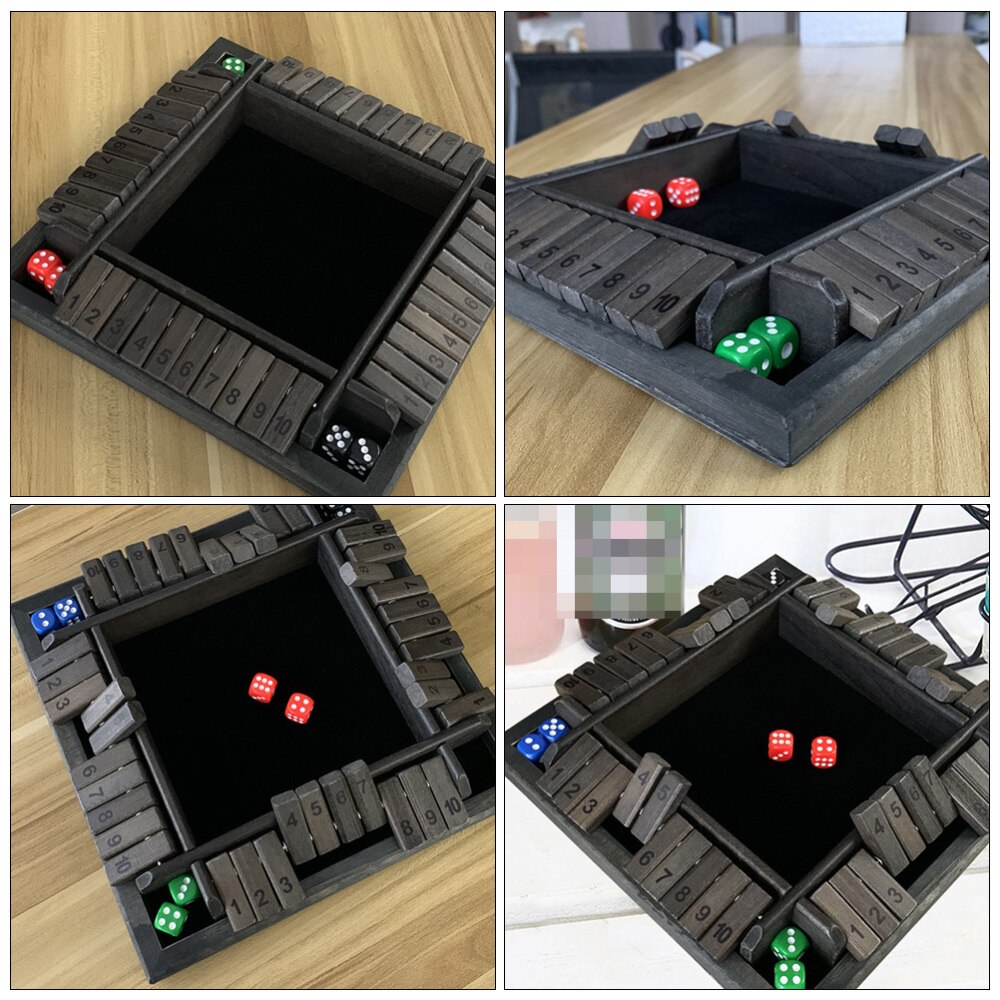 1 Set Van Vier-Persoon Board Game Vierzijdig Flop Games Digitale Board Game
