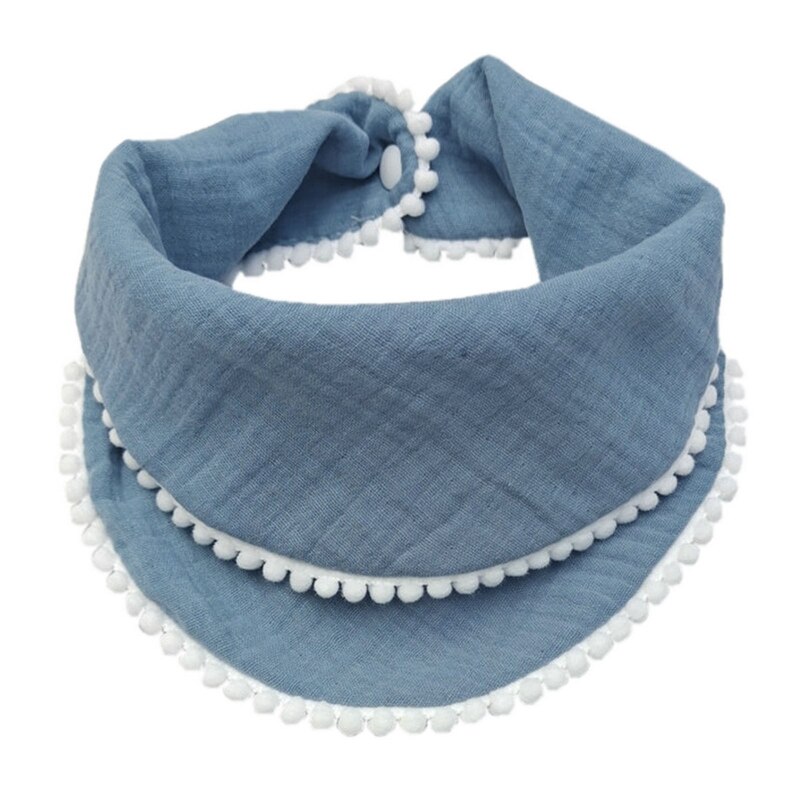 Bavaglino neonato bavaglino in cotone nappa Saliva asciugamano doppio strato triangolo sciarpa Bandana bavaglino per ragazzi ragazze