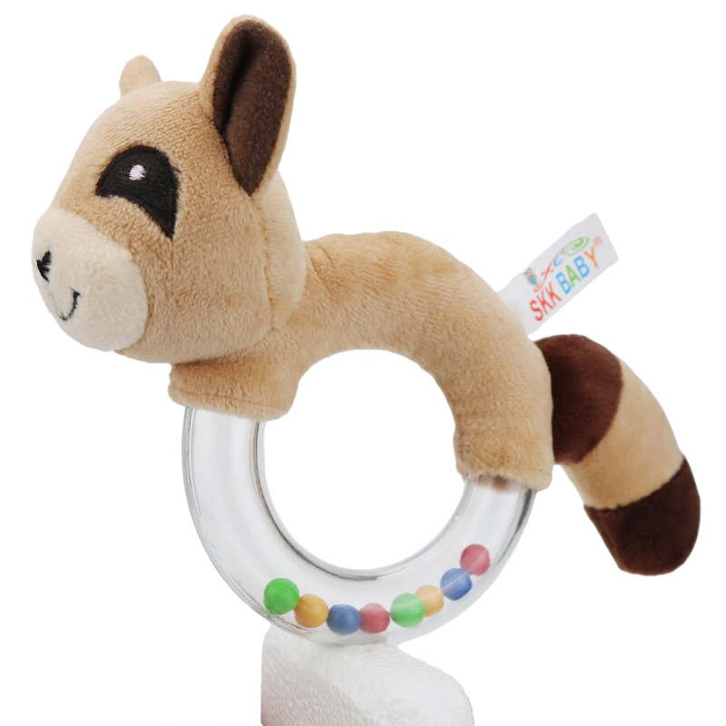 Nowe nowe zwierzę dziecko pluszowa zabawka kot/szczeniak/słoń/królik/niedźwiedź/małrocznie grzechotka dziecko słuchanie chwyt sensoryczny dzwonek ręczny zaspokoić prezent: niedźwiedź