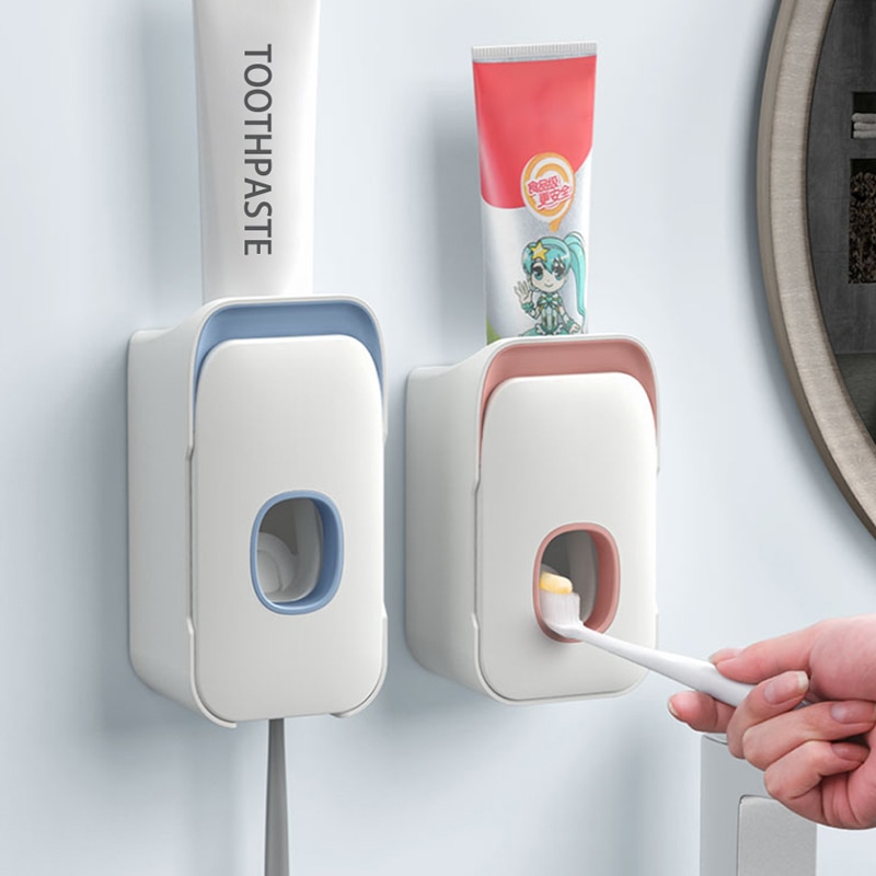 Automatische Tandpasta Knijper Tandenborstel Dispenser Wandmontage Huishouden Tandenborstel Houder Tandpasta Knijper Badkamer Acces