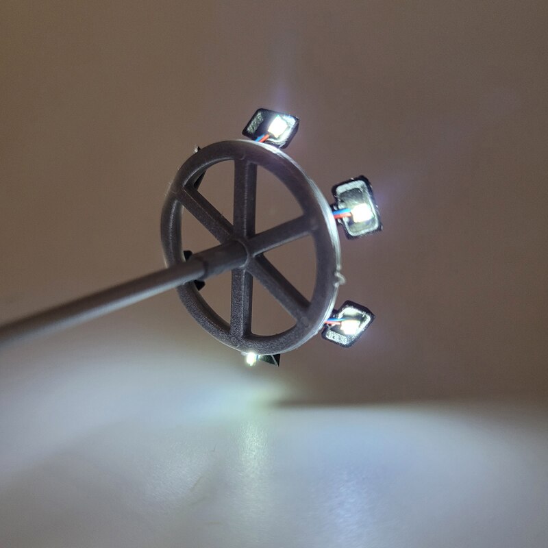Ho Scale Model Lighting Tower 12v Warm White Tower Lights Model Lamppost Train/garden/playground/stadium Overhead Lights Layout