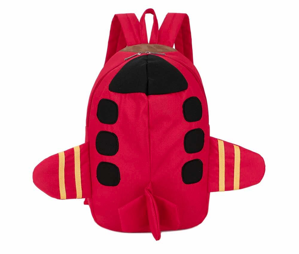 Mignon enfant bambin Schoo sacs avion sac à dos maternelle enfants filles garçons cartable 3d dessin animé Animal sac Mochila Mujer # T2G: Rouge