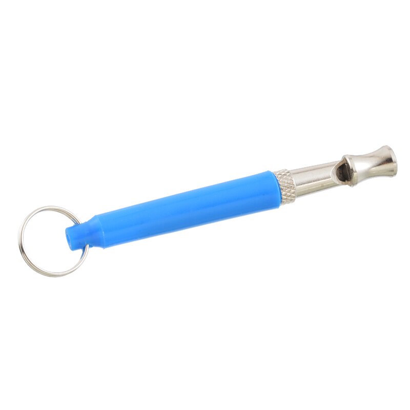 Repelente ultrasónico de aleación para mascotas, llavero ajustable de entrenamiento, silbato, antiladridos, suministros de herramientas para mascotas: Azul