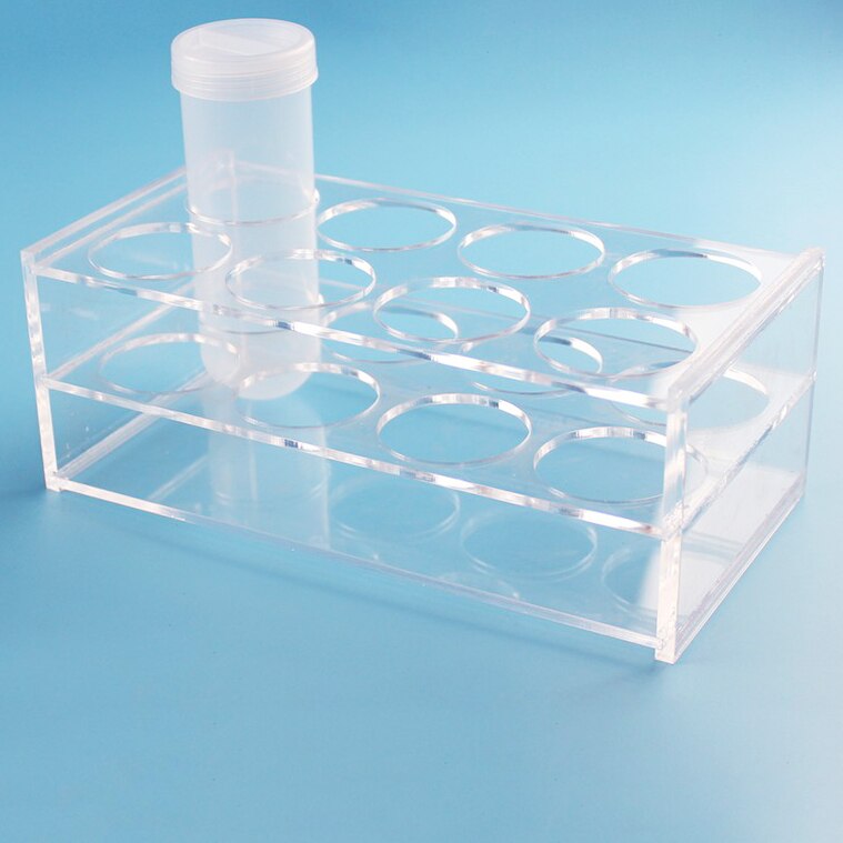 1Pcs 8 Holes Laboratory Test Tube Rack For 50ml Acrylic Plexiglass Tube