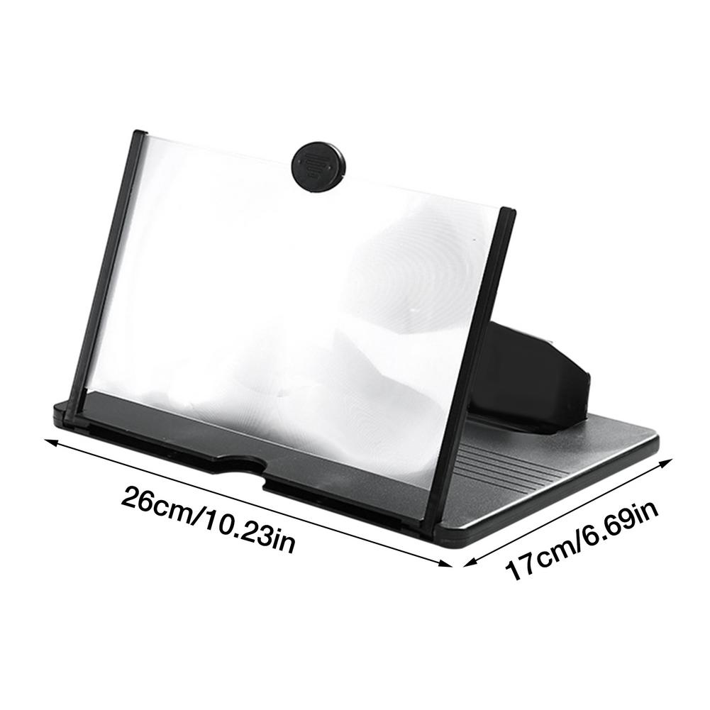 12 Inch 3D Gsm-scherm Vergrootglas Bureau Telefoon Houder Hd Video Versterker Vouwen Telefoon Stand Bracket Movie Game Vergrootglas