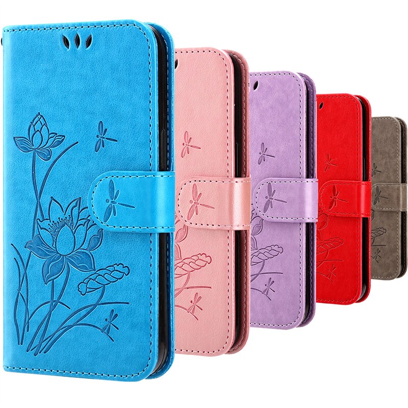 Stojak na książki portfel Coque na Google Pixel 7 Pro etui na Google Pixel7 7Pro pixel7pro 6 6pro wytłoczony kwiat lotosu etui na karty