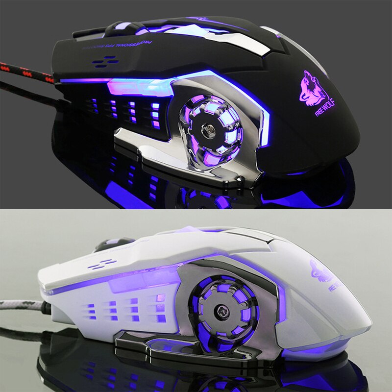 Wired/Wireless Gaming Mouse with Silent LED Backlit 8D 3200 DPI Adjustable USB Optical Ergonomic Mouse For Laptop.