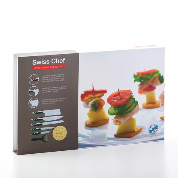 Cuchillos Cecotec Top Chef blanco C01023 (6 piezas)
