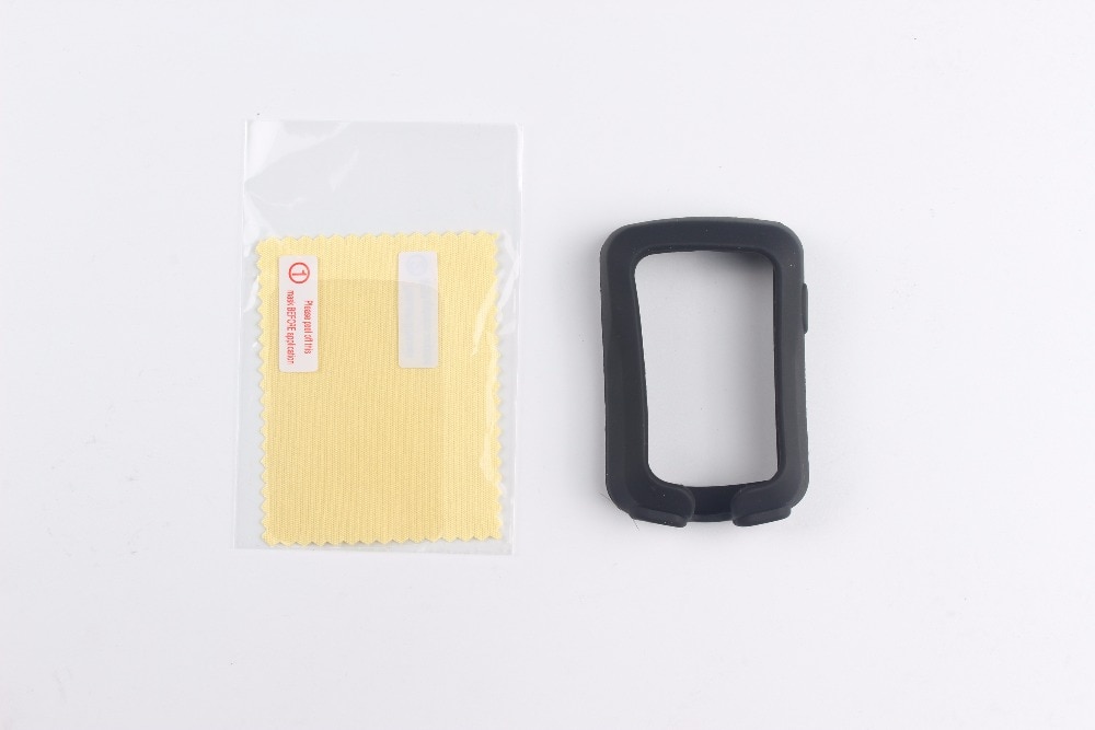 Borde de ciclismo al aire libre 820 funda protectora de goma de silicona para ordenador + película protectora para pantalla LCD para Garmin Edge 820