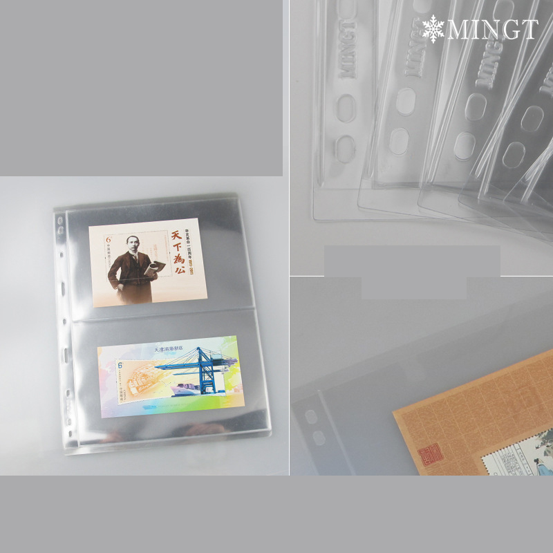 9 Gaten 2 Lijn Zakken Een Pagina Transparant Binnen Album Pagina Collection Book Collection Ab-0018