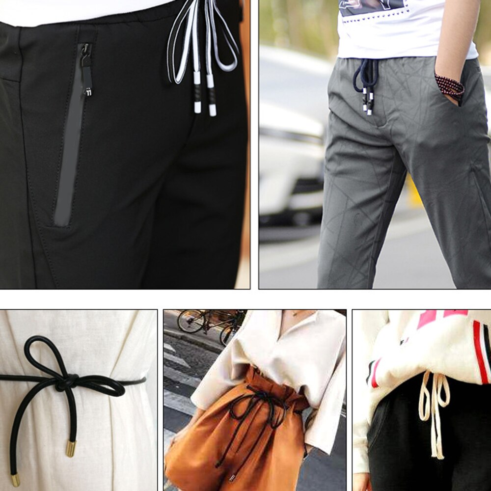 Jogginghose Kordel Band Mit Metall Kopf Sport Hosen Baumwolle Seil Gürtel Hoodies Zubehör DIY NäHenne Band Liefert