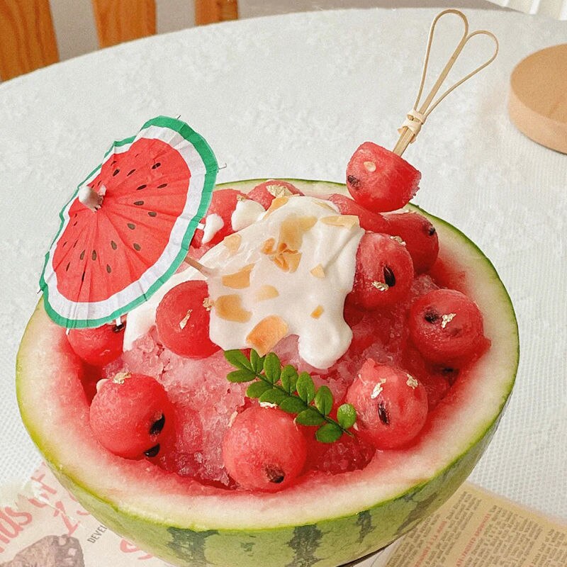 50PCS Cocktail Umbrella Sticks Decorative Toothpicks Fruit Cupcake Dessert Buffet Cocktail Parasols Drinks Picks Party Tableware