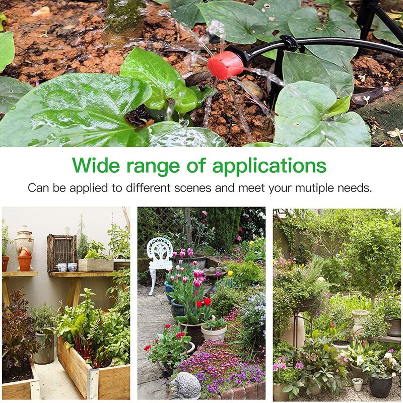 151Pcs Irrigation Kit, 25M Mini Drip Irrigation System With Adjustable Nozzle Sprinkler Sprayer And Dripper Automatic