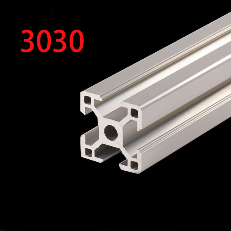 Piezas de impresora 3D perfil de aluminio 3030 guía de riel estándar europeo extrusión de perfil de aluminio anodizado 3030 extrusión 3030