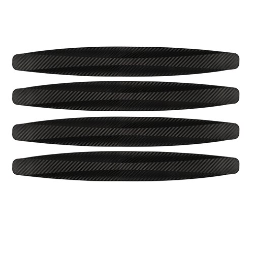 Yccpauto bilstyling 4 stk. bageste kofangerbeskytter beskytter vinkel hjørne anti-kollision trim bar auto beskyttelse strips sort grå: Sort beskytter