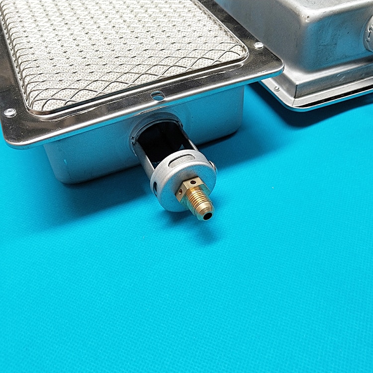 Gas stove infrared energy-saving stove commercial barbecue with burner open flame energy-saving stove head long round ceramic pl