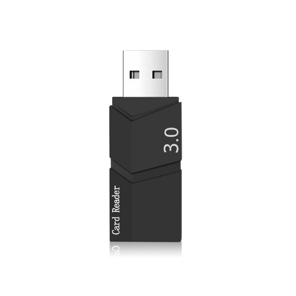 USB Adapter USB Kaartlezer Voor TF Micro SD Adapter Converter Smart High Speed USB 3.0 Memory Card Reader Kit voor Windows Mac: Black