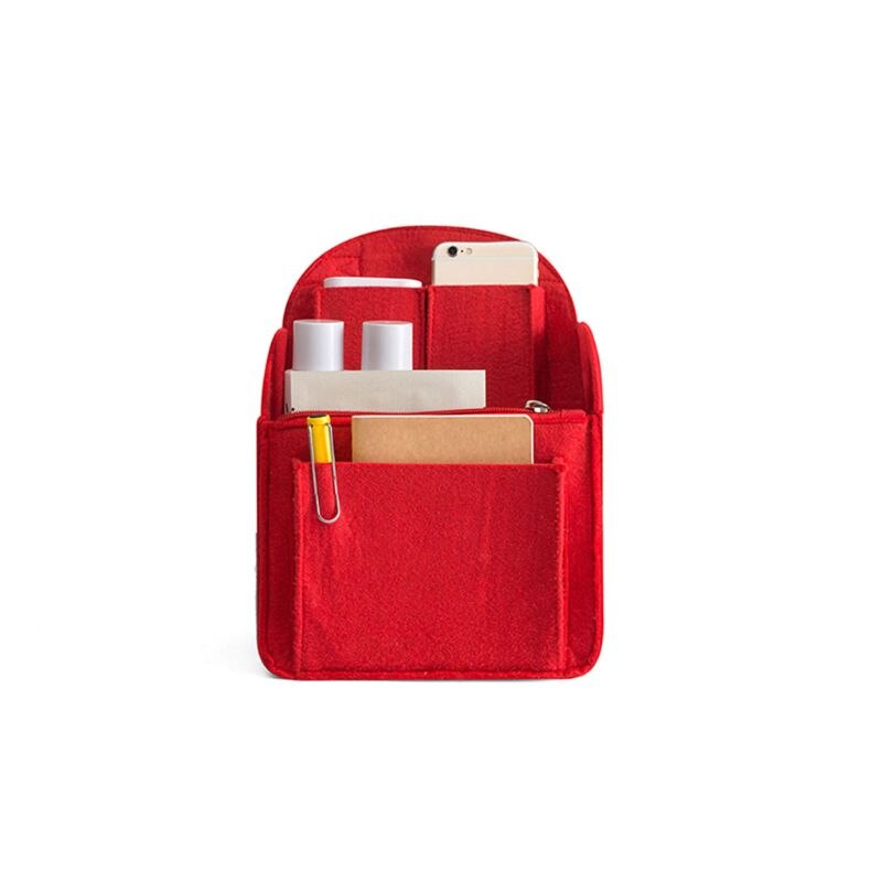 Tragbare Fühlte Lagerung Organizer Einsatz für Rucksack Rucksack Handtasche Schulter Tasche 7XEC