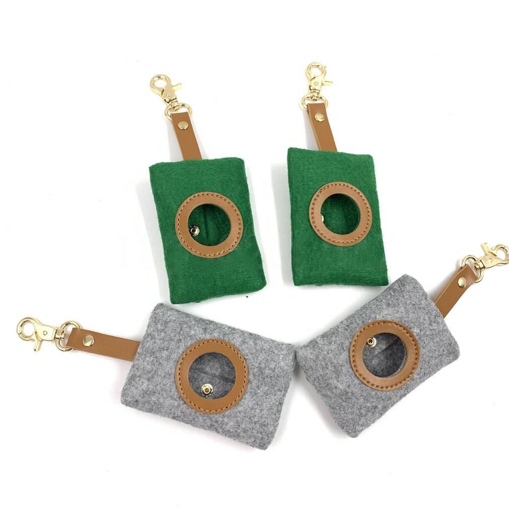 placki na zewnątrz kupa owocobranie torba filc zwierzę domowe śmieci wytrzymała torba brelok filc zbieracz Fecal torba dozownik