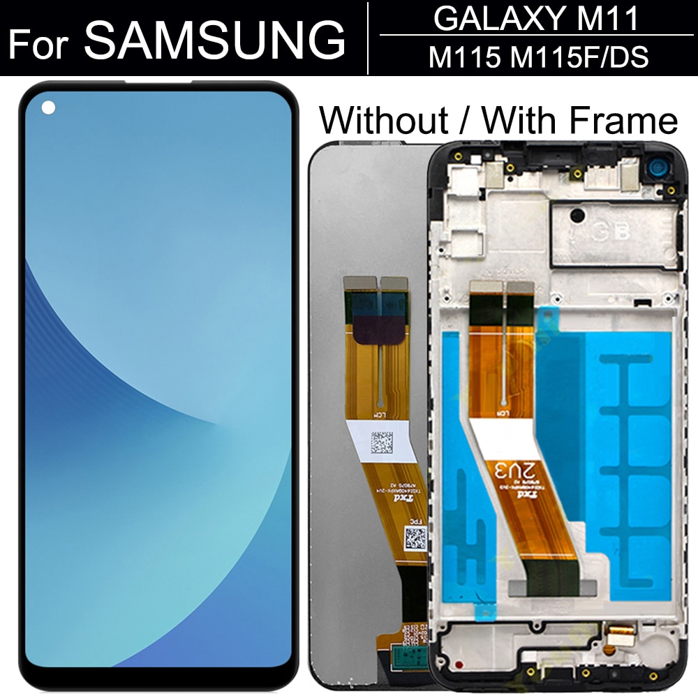 Amoled 6.4 ''Lcd Voor Samsung Galaxy M11 Display SM-M115 M115F M115G/Ds Touch Screen Digitizer Vergadering Voor samsung M11 Lcd