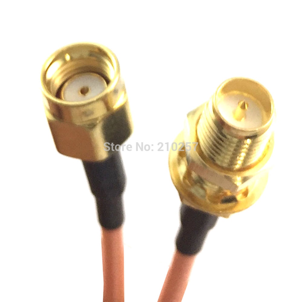 1pcs RG316 Sma Coaxial Cable 50cm rp-Sma Male Plug to RP-sma Female Jack Connector